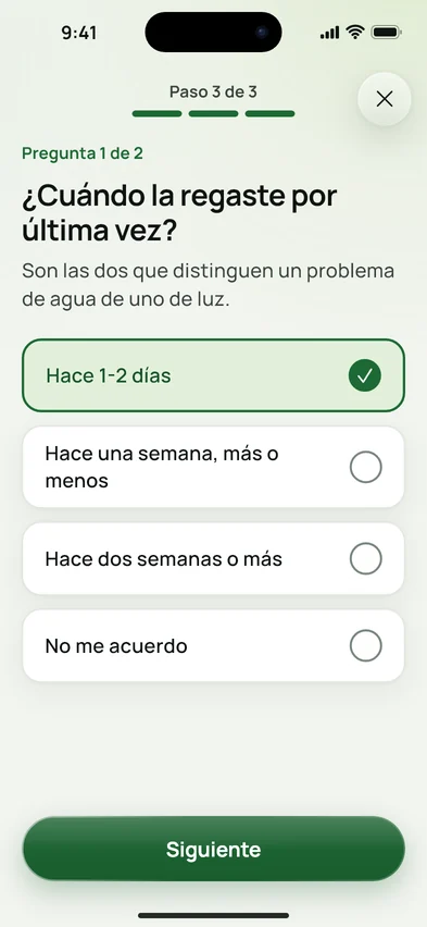 La pregunta «¿Cuándo la regaste por última vez?» con cuatro respuestas
